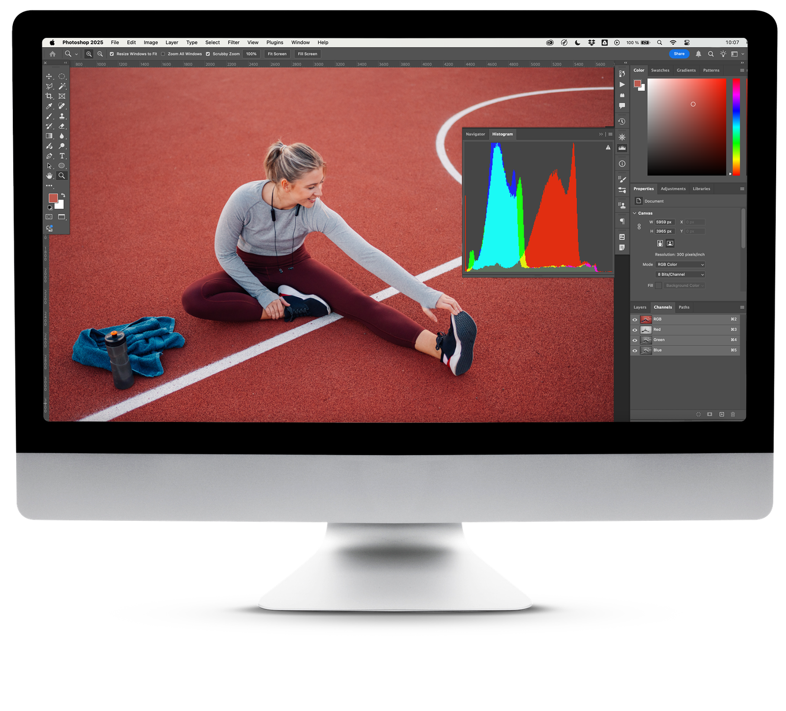 Professional image editing and color correction for print and web