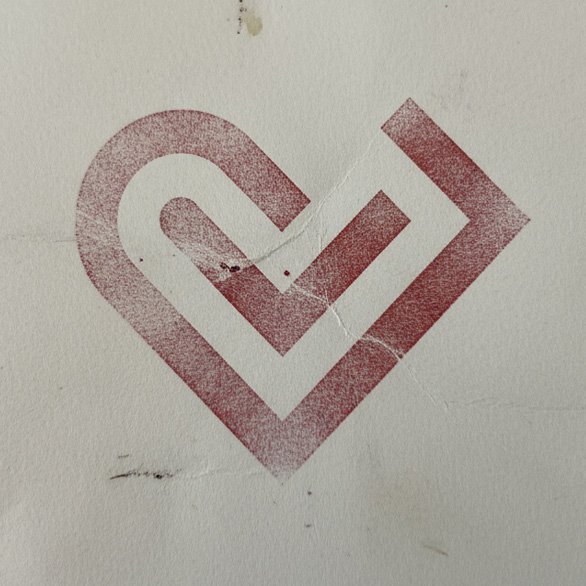 Logo vectorization step 1: the original printed or raster logo