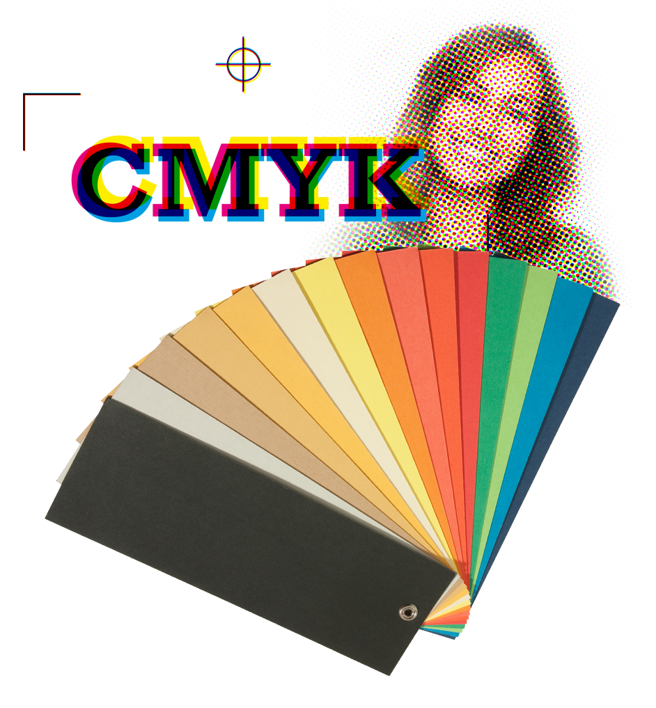 Pantone spot colors compared with CMYK process colors